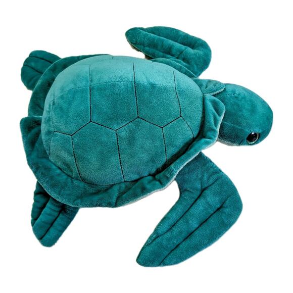 The Bear Factory 12" Green Sea Turtle Plush With Pocket EUC - Picture 1 of 8